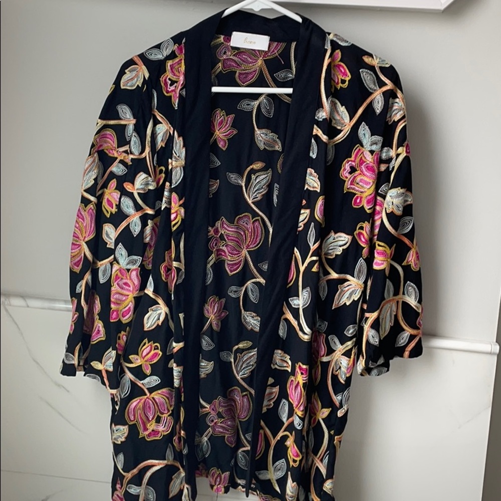 Open embroidered top